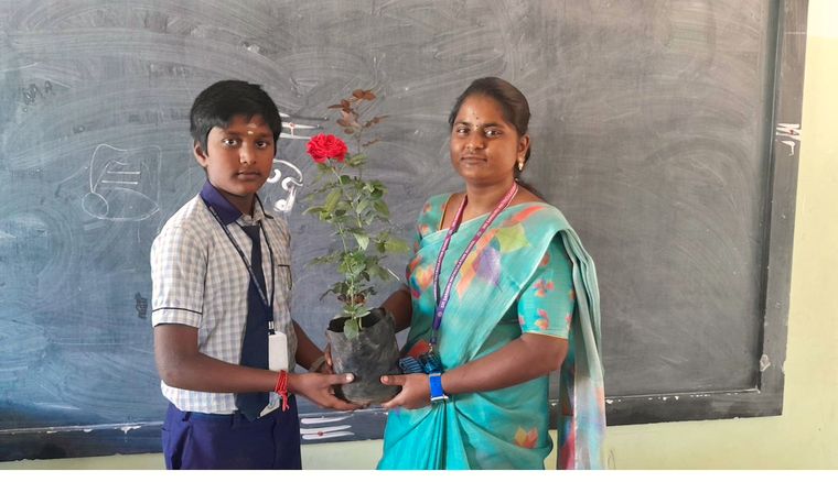 Students during a school event